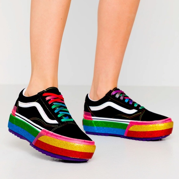 glitter old skool stacked